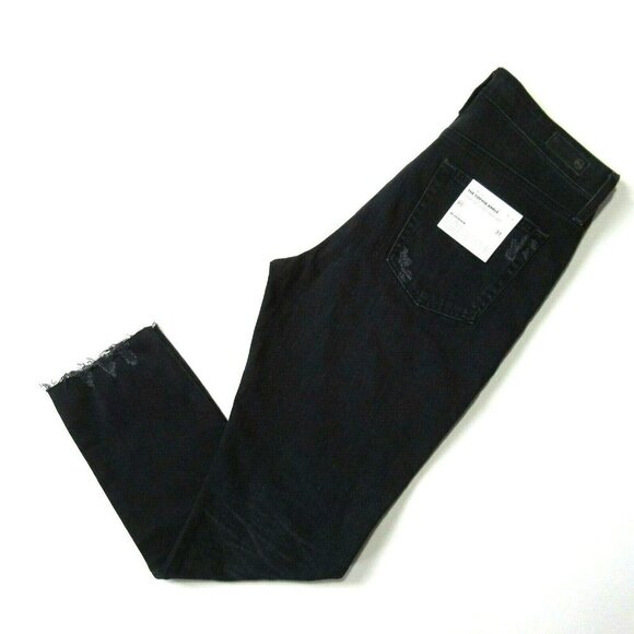 NWT AG Adriano Goldschmied Sophia Ankle in 4 Years Fazed Black Skinny Jeans 31 - Picture 7 of 7